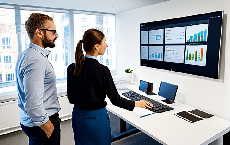 Project Management in a Modern Office**

"A diverse team collaborating on a project in a bright, modern office. They are reviewing a digital project management board on a large screen. Everyone is fully clothed in appropriate business casual attire. Safe for work, professional environment, perfect anatomy, correct proportions, natural lighting, high resolution, family-friendly."

**